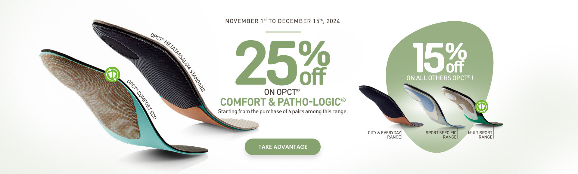 SPECIAL OFFERS on OPCT comfort and patho-logic until 15/12/2024